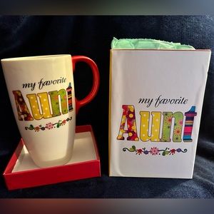 My Favorite Aunt Mug Brand New in Box